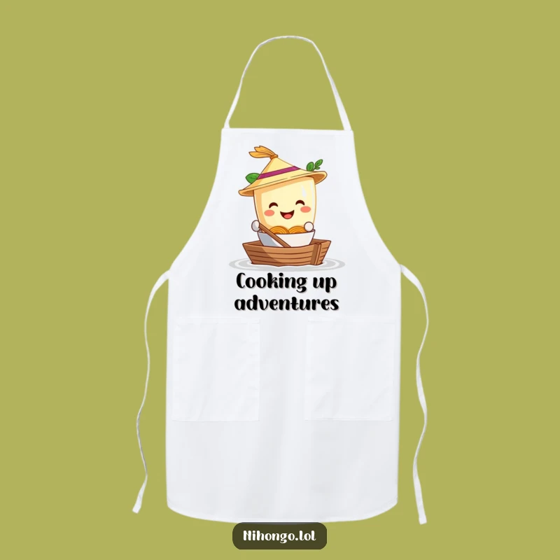 Funny Ramen Boat Apron - Hilarious Noodle Adventure Kitchenwear