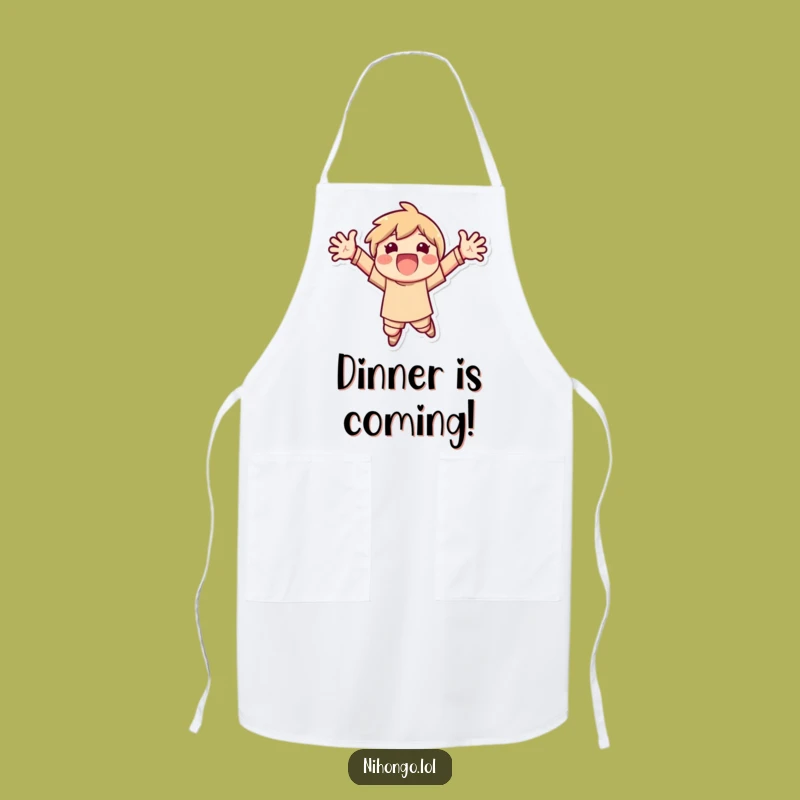 Funny Excited Jumping Apron - Cook with Joyful Energy - Perfect Funny Gift