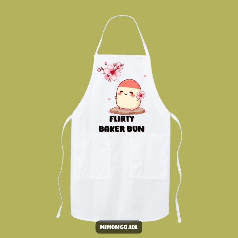 Funny Bean Bun Flower Apron - Hilarious Sweet Romance Kitchenwear