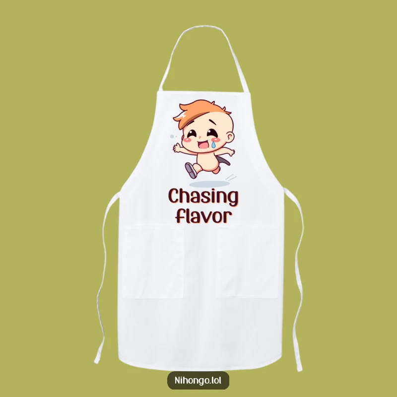 Funny Apron: Kitchen Dash, Chef Running Late, Hilarious Cooking Gift