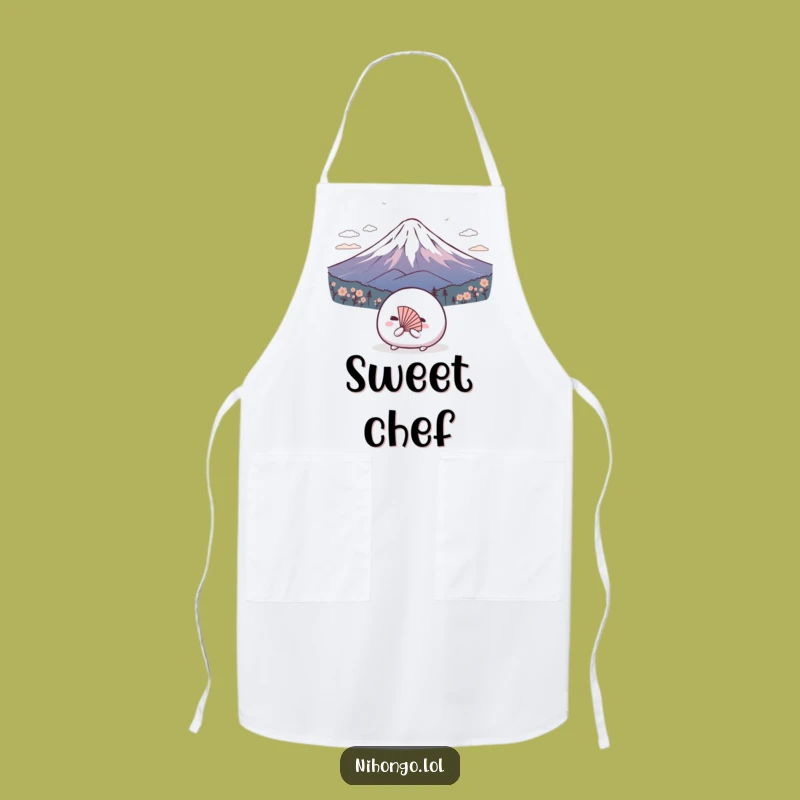 Funny Mochi Apron: Respectful Bow, Hilarious Japan Kitchen Gift
