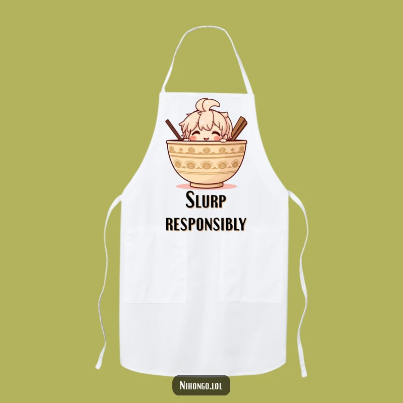 Funny Ramen Peek Apron: Cook with Character, the Ultimate Funny Gift