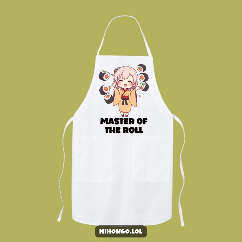 Funny Sushi Juggling Kimono Apron - Hilarious Chef Gift for Kitchen Fun