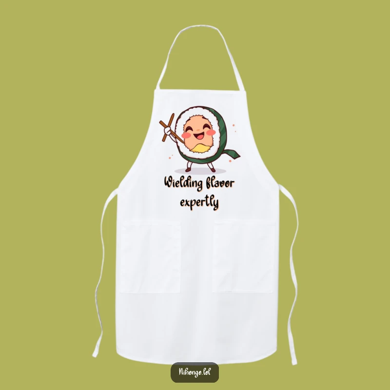 Funny Sushi Sword Dance Apron: Comedic Roll Chef, A Delicious Funny Gift