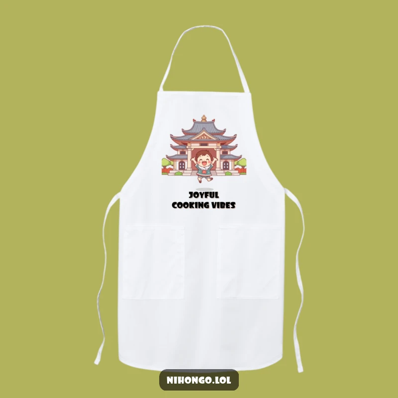 Funny Temple Leap Apron: Hilarious Kitchen Wear for a Joyful Cook