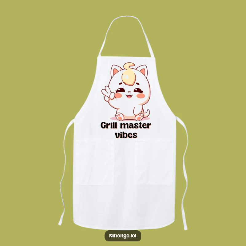 Funny Shaka Sign Character Apron - Kitchen Chill, Perfect Funny Gift