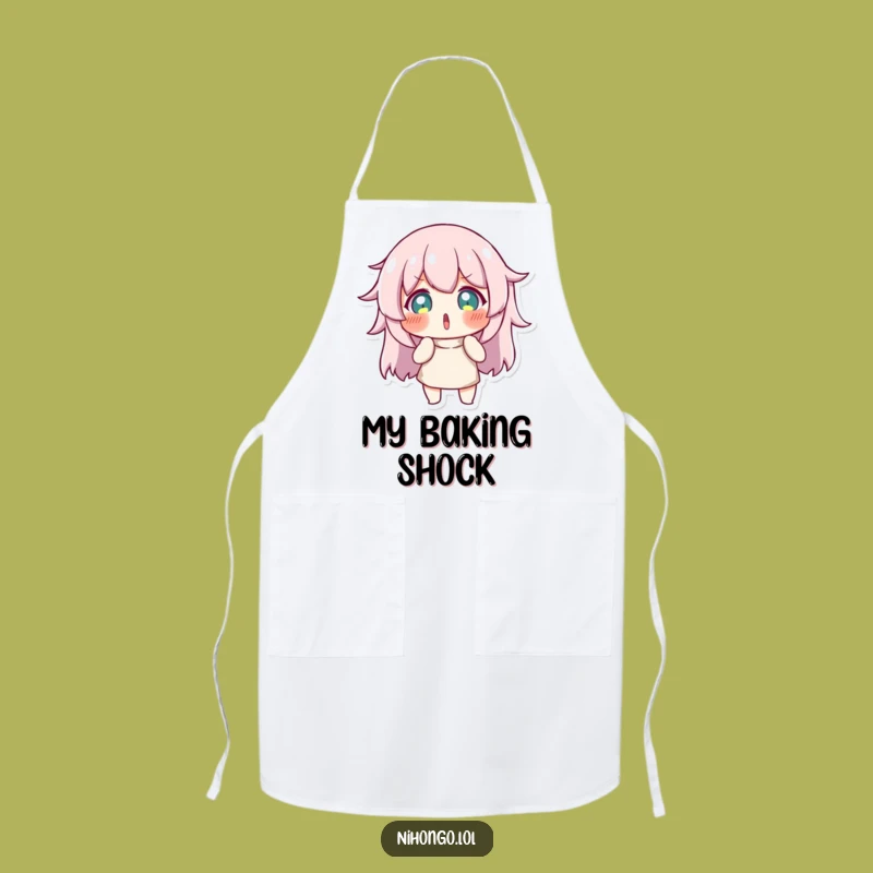 Funny Surprised Pose Apron - Cook with Shocking Humor - Perfect Funny Gift