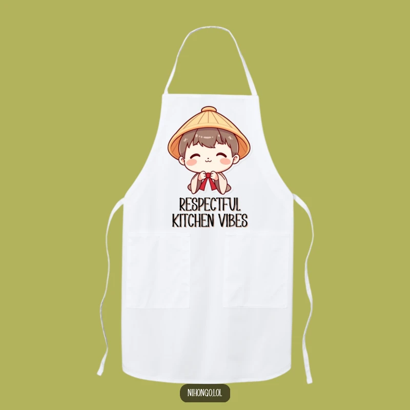 Funny Polite Bow Apron: Humorous Gift for Gracious Hosts