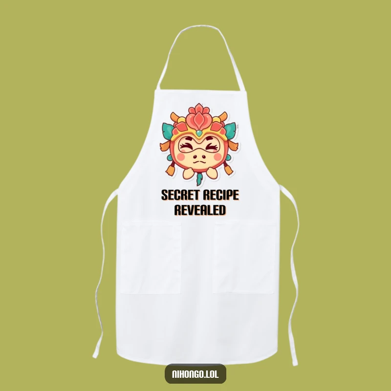 Funny Festival Mask Wink Apron: Playful Chef, Fun Kitchen Funny Gift
