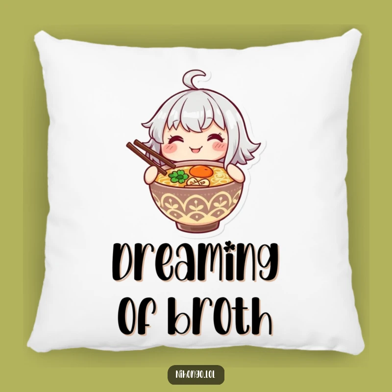 Funny Ramen Pillow: Cozy Up with this Steaming Bowl Design, Perfect Funny Gift