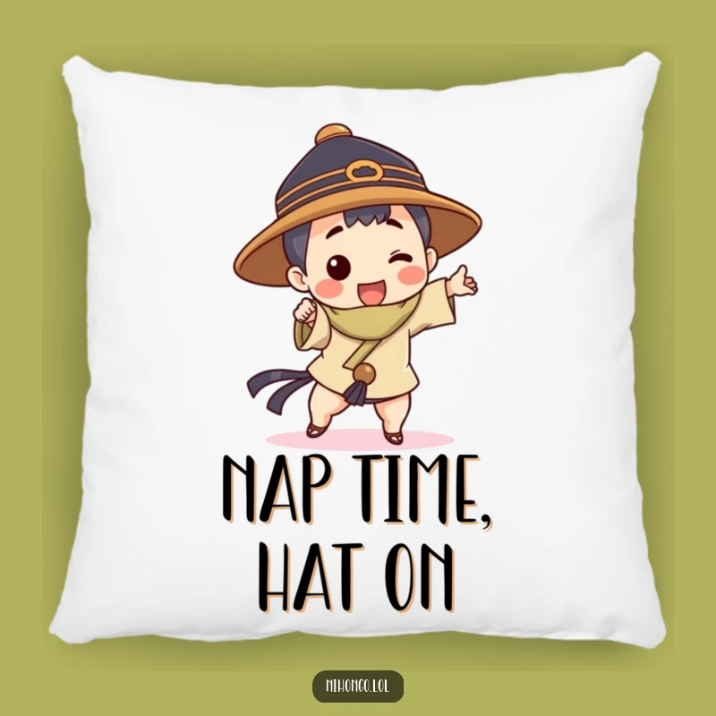 Funny Character Hat Pillow: Cozy & Hilarious Accent for Your Home