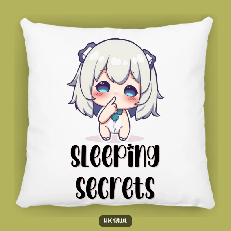 Funny Pillow: Cozy Secrets, Character's Quiet Moment, Gift for the Discreet