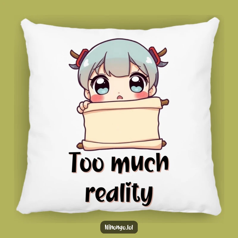 Funny Surprised Character Pillow - Soft Scroll Shock Cushion for Comfort