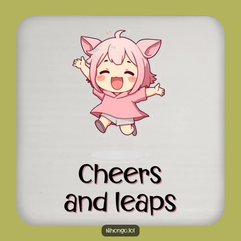 Funny Jumping Character Coaster - Add a Playful Bounce to Your Table!