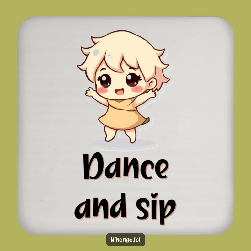 Funny Dancing Character Coaster - Add Rhythm to Your Drink Station!