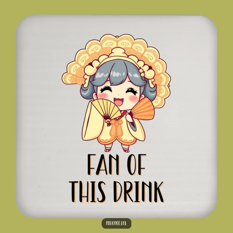 Funny Fan Waving Coaster: Hilarious Protection for Your Surfaces