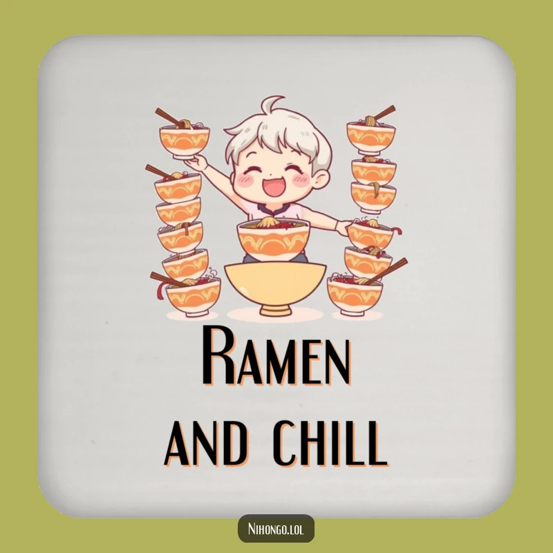 Funny Ramen Balance Coaster: Hilarious Protection for Your Table