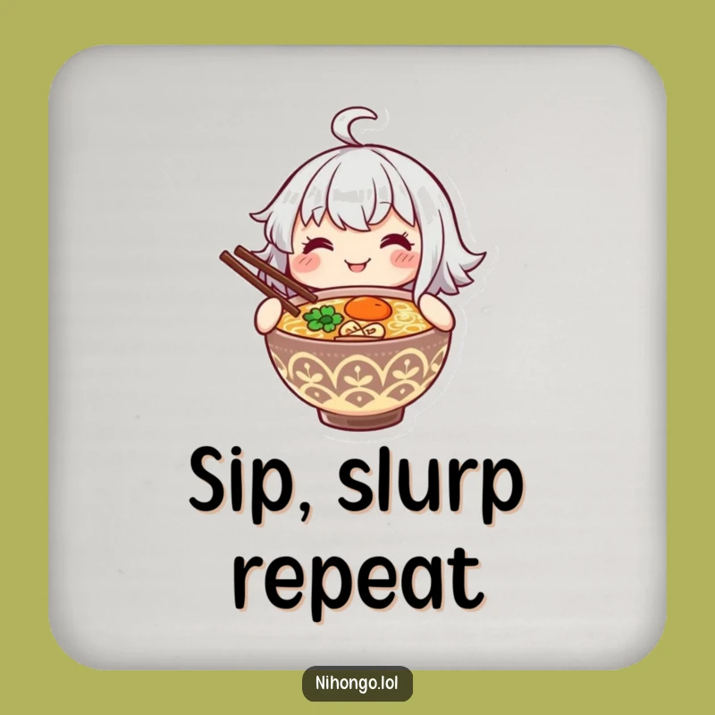 Funny Ramen Coasters: Protect Surfaces with Steaming Bowl Charm