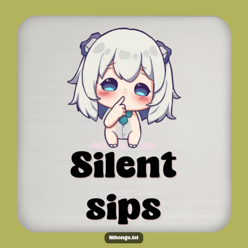 Funny Drink Coasters: Secret Sips, Character's Hush-Hush Design, Humorous Gift Set