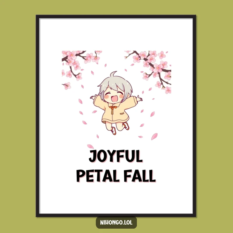 Funny Joyful Character Poster - Wall Art to Inspire Laughter and Exuberant Moments
