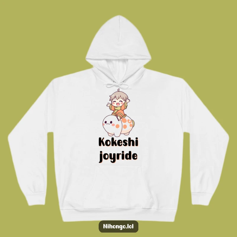 Funny Kokeshi Doll Hoodie - Cozy & Joyful Ride for Humorous Souls