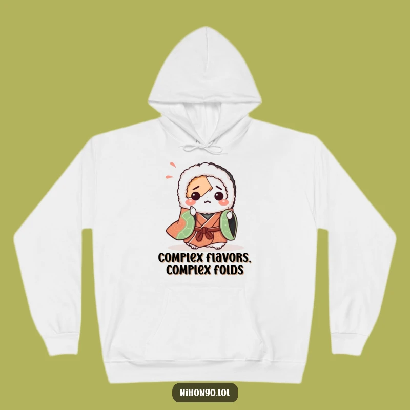 Funny Sushi Origami Hoodie: Cozy Culinary Confusion, Fantastic Funny Gift for Foodie Art Fans