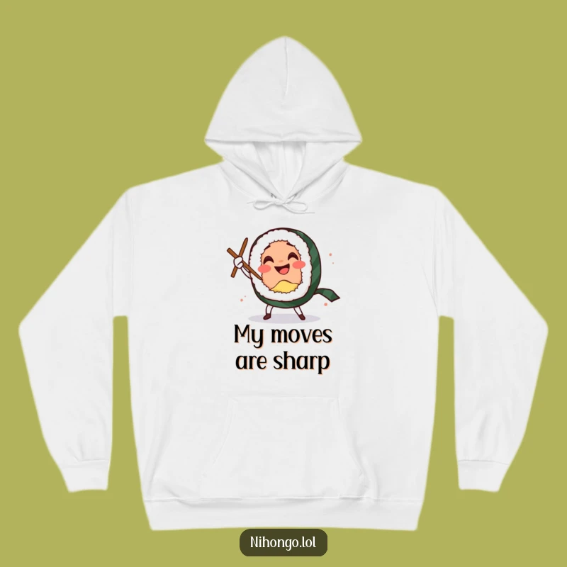 Funny Sushi Sword Dance Hoodie: Comedic Roll's Moves, A Cozy Funny Gift
