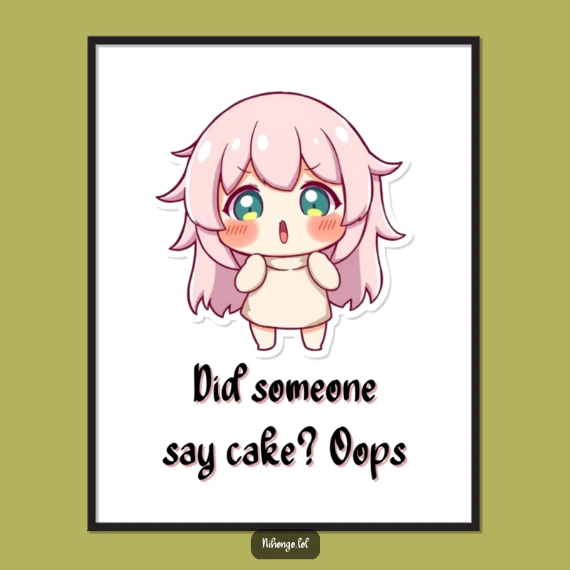 Funny Free Printable Wall Art: Comically Surprised Character Downloadable Art