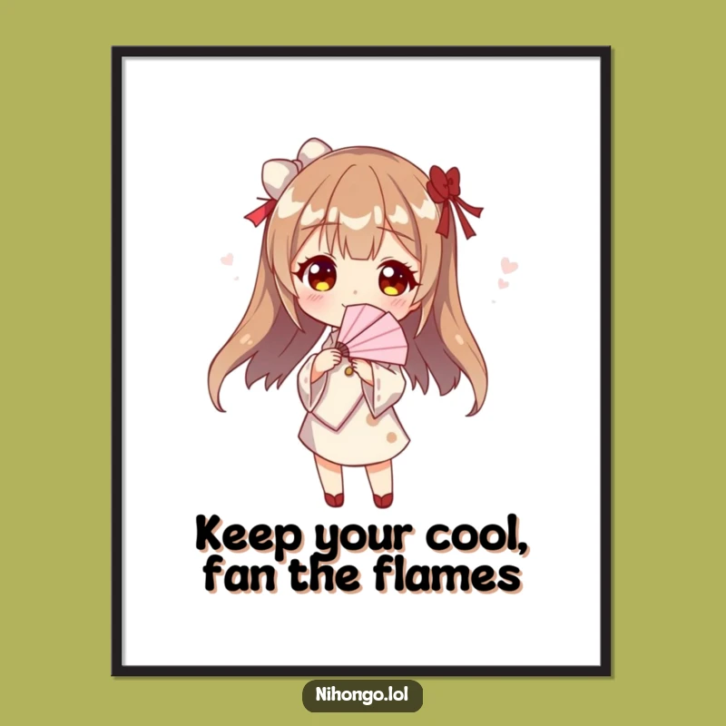 Free Printable Wall Art: Fan Pose Character, Fashionable Funny Downloadable Decor