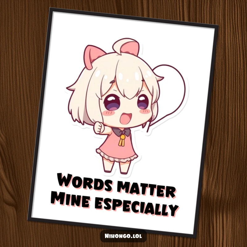 Funny Free Printable Wall Art: A character dramatically pointing to an empty speech bubble, inviting viewers to add their own hilarious thoughts, downloadable.