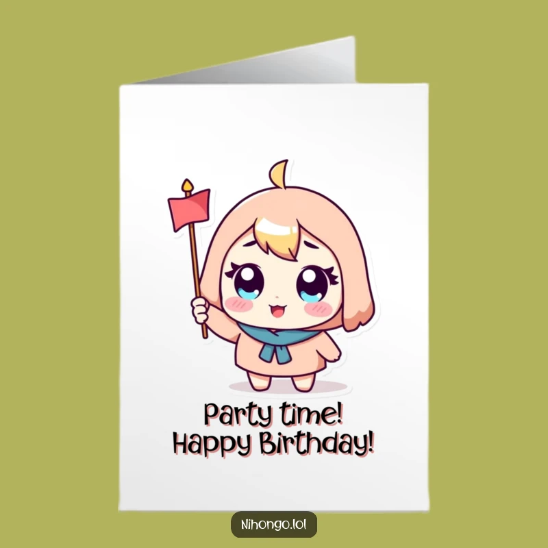 Free Printable Birthday Card: Cheerful Character's Celebration, Fun Downloadable Gift for a Joyful Day