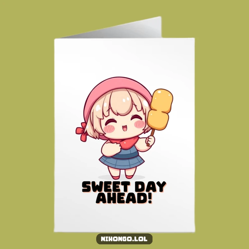 Free Printable Birthday Card: Dango Lover Character - Sweet Downloadable Wishes!
