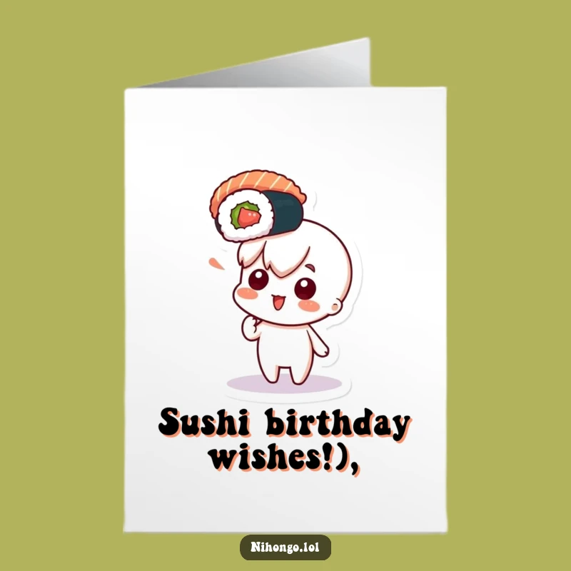 Sushi Lover Birthday Card: Free Printable Excitement for a Fun Downloadable Gift