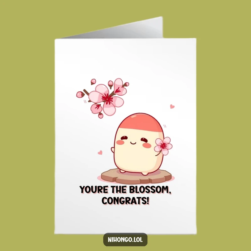 Celebrate their new beginnings with this free printable congratulations card! This nervous bun design is easy to print at home.