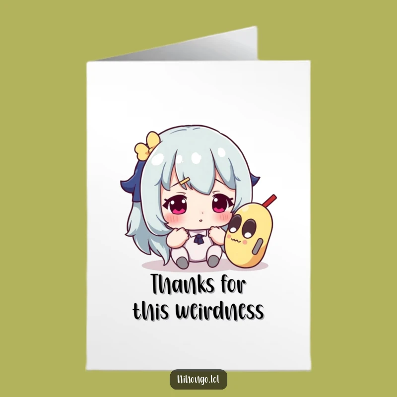 Amusing Free Printable Thank You Card: Baffled Buddy, Peculiar Prize, Funny Downloadable Gift