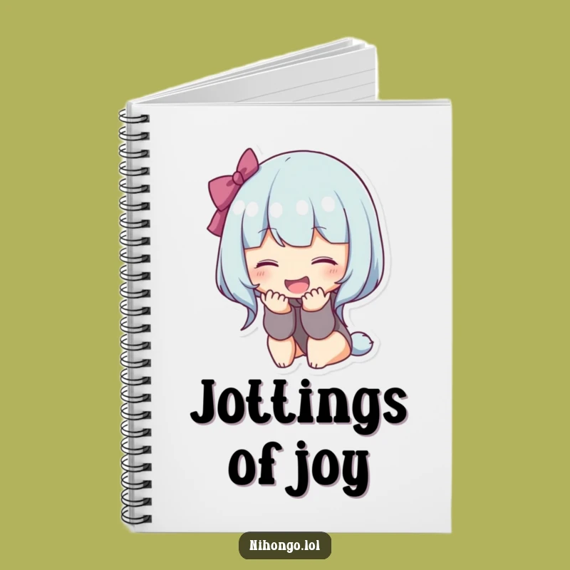 Funny Bowing Character Notebook: Jot Down Thoughts with Grateful Smiles