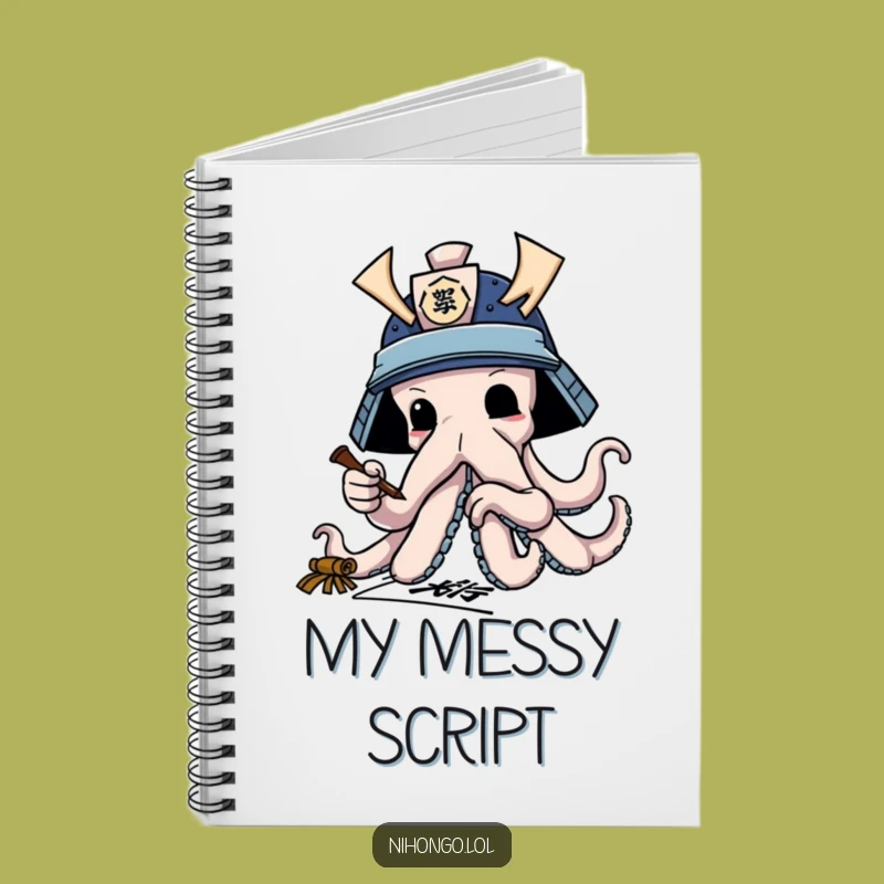 Funny Octopus Notebook: Samurai Calligraphy, Hilarious Journal for Creative Minds