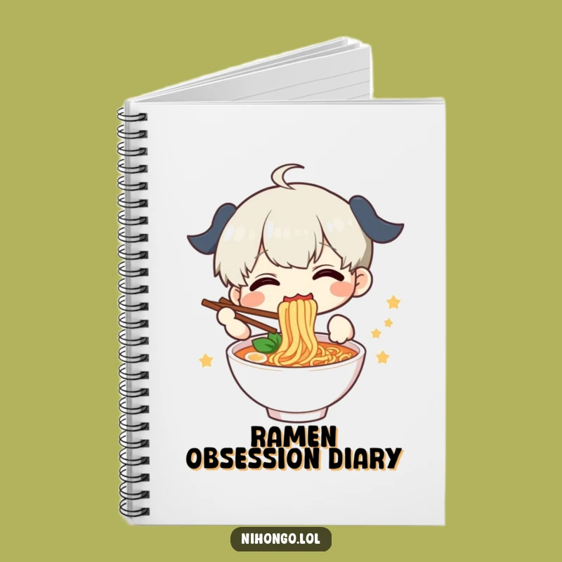 Funny Ramen Journal - Delighted Character, Perfect Note-Taking Gift