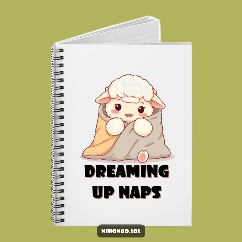 Funny Sheep Futon Notebook: Sheep Blanket Journal, Creative Funny Gift Diary!