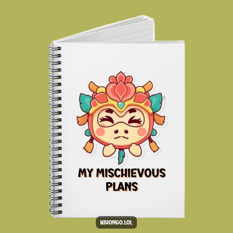 Funny Festival Mask Wink Notebook: Playful Notes, Creative Funny Gift
