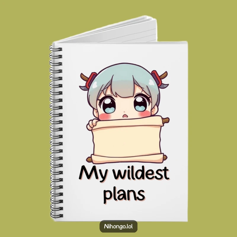 Funny Surprised Character Notebook - Journal Scroll Pages for Shocking Ideas