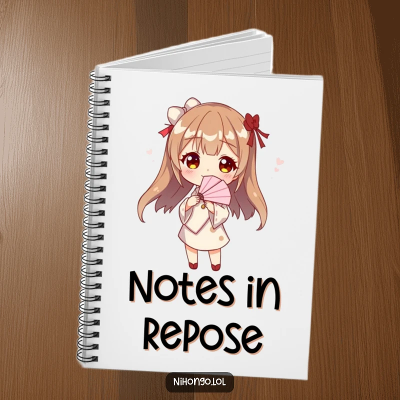 Funny fan dancer notebook, a journal featuring a character striking a pose with a paper fan, ideal for jotting down ideas and thoughts.