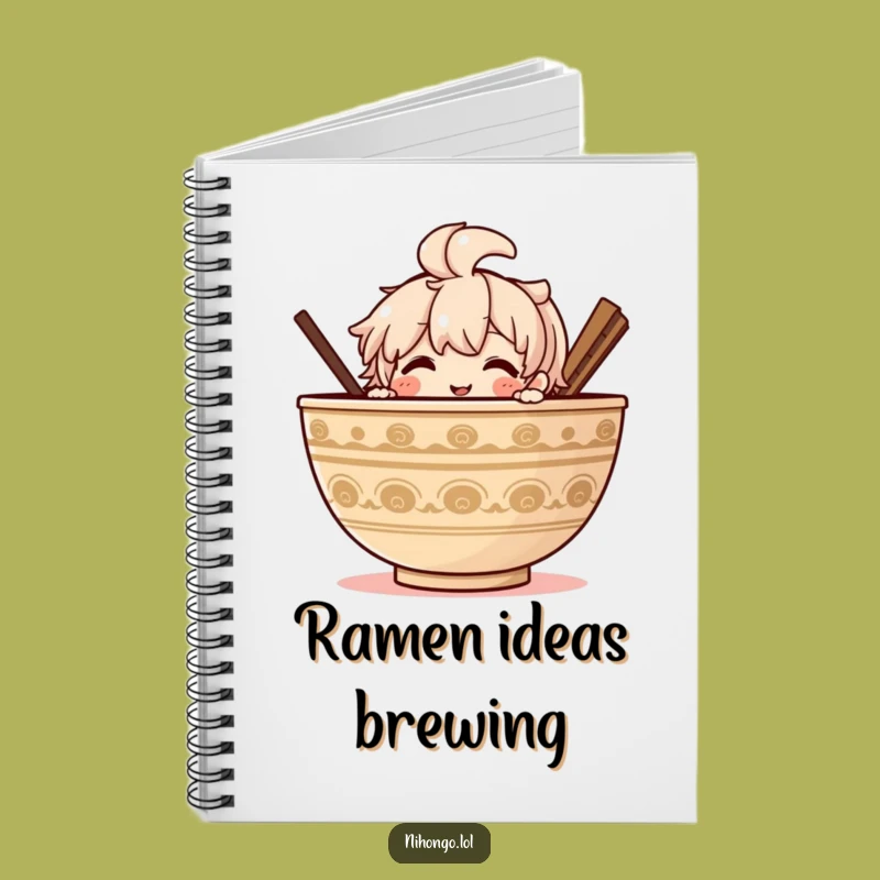 Funny Ramen Peek Notebook: Your Culinary Thoughts, a Delicious Funny Gift