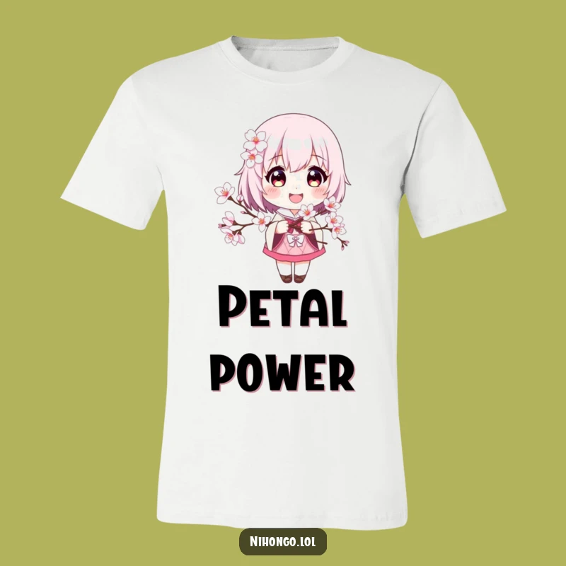 Funny Cherry Blossom T-Shirt: Wearable Joy with a Smiling Character Design