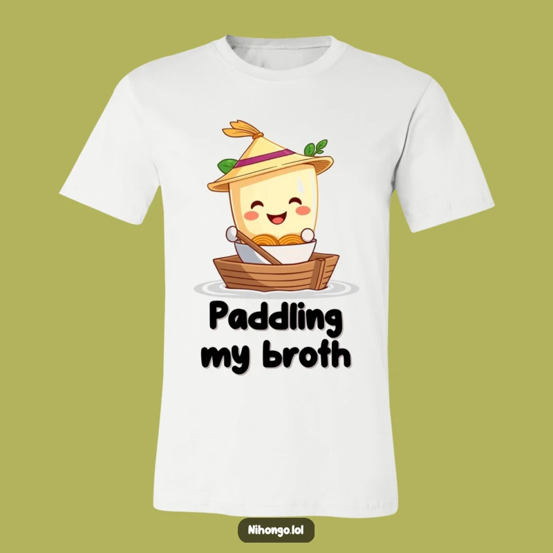 Funny Ramen Boat T-Shirt - Hilarious Noodle Adventure Tee for Foodies