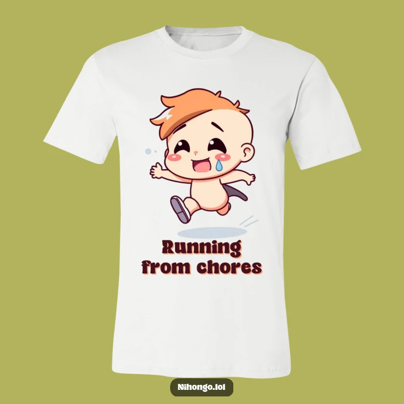 Funny T-Shirt: Sprinting in Panic, Hilarious Apparel for a Fast-Paced Life Gift