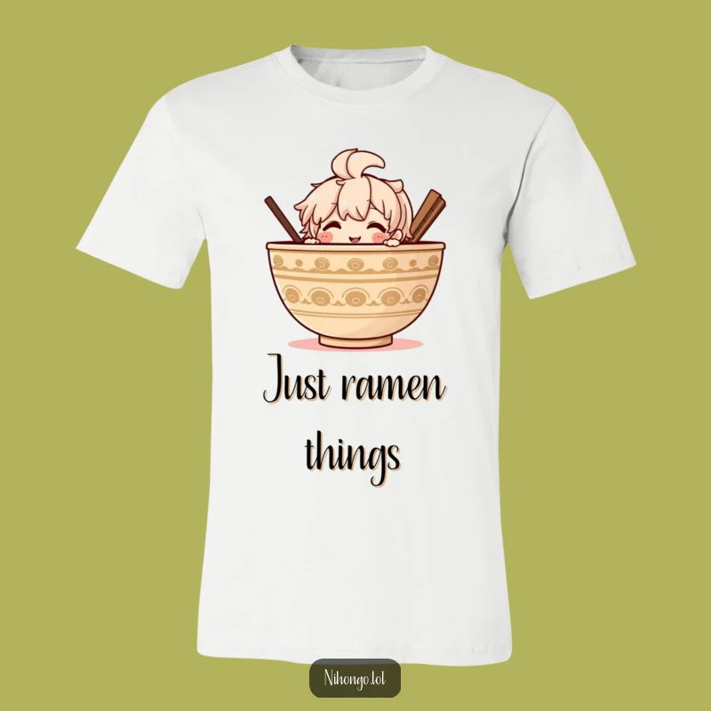 Funny Ramen Peek T-Shirt: Wear Your Love for Noodles, a Great Funny Gift