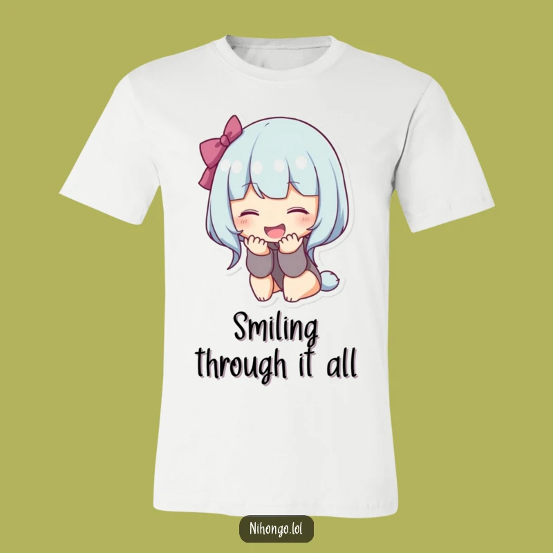 Funny Bowing Character T-Shirt: Spread Happiness with Every Gesture