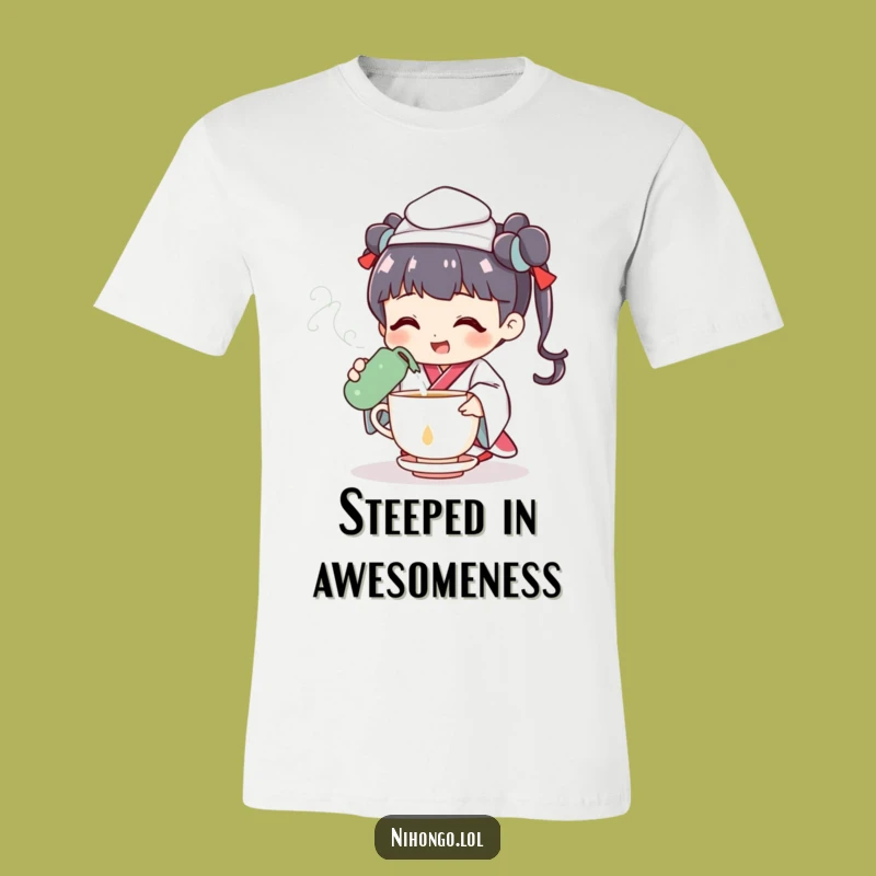 Funny Tea Ceremony T-Shirt: Cheerful Character, Elegant Funny Gift
